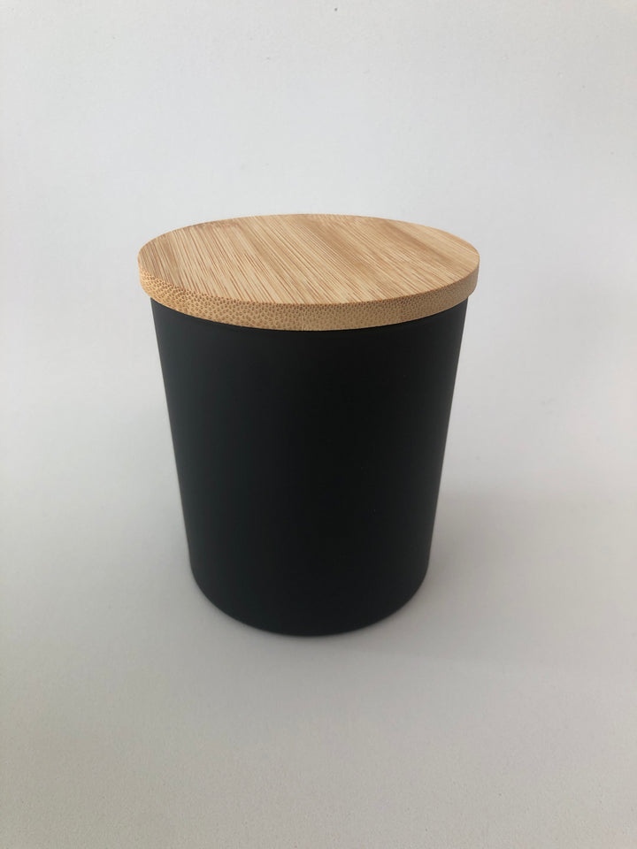 Boião de Vidro para Velas C/ Tampa Bambu ***