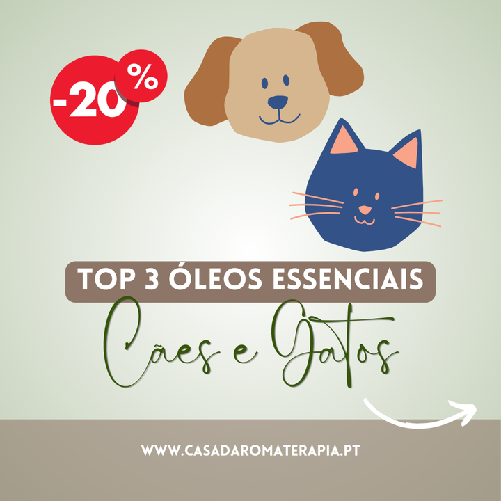 Top 3 Óleos Essenciais: Cães & Gatos