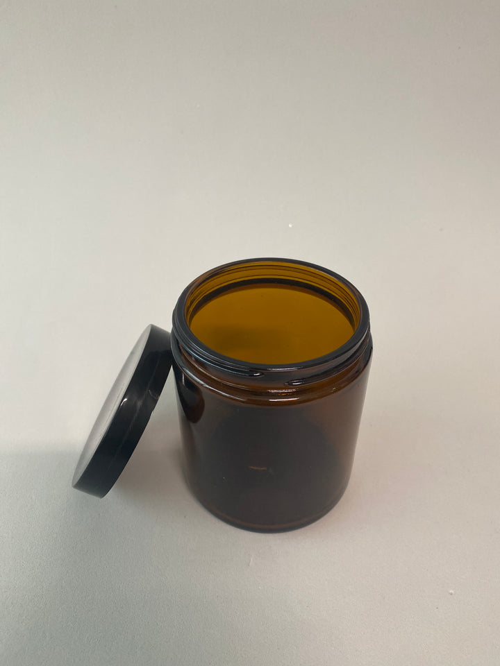 Boião de Vidro Âmbar 200ml