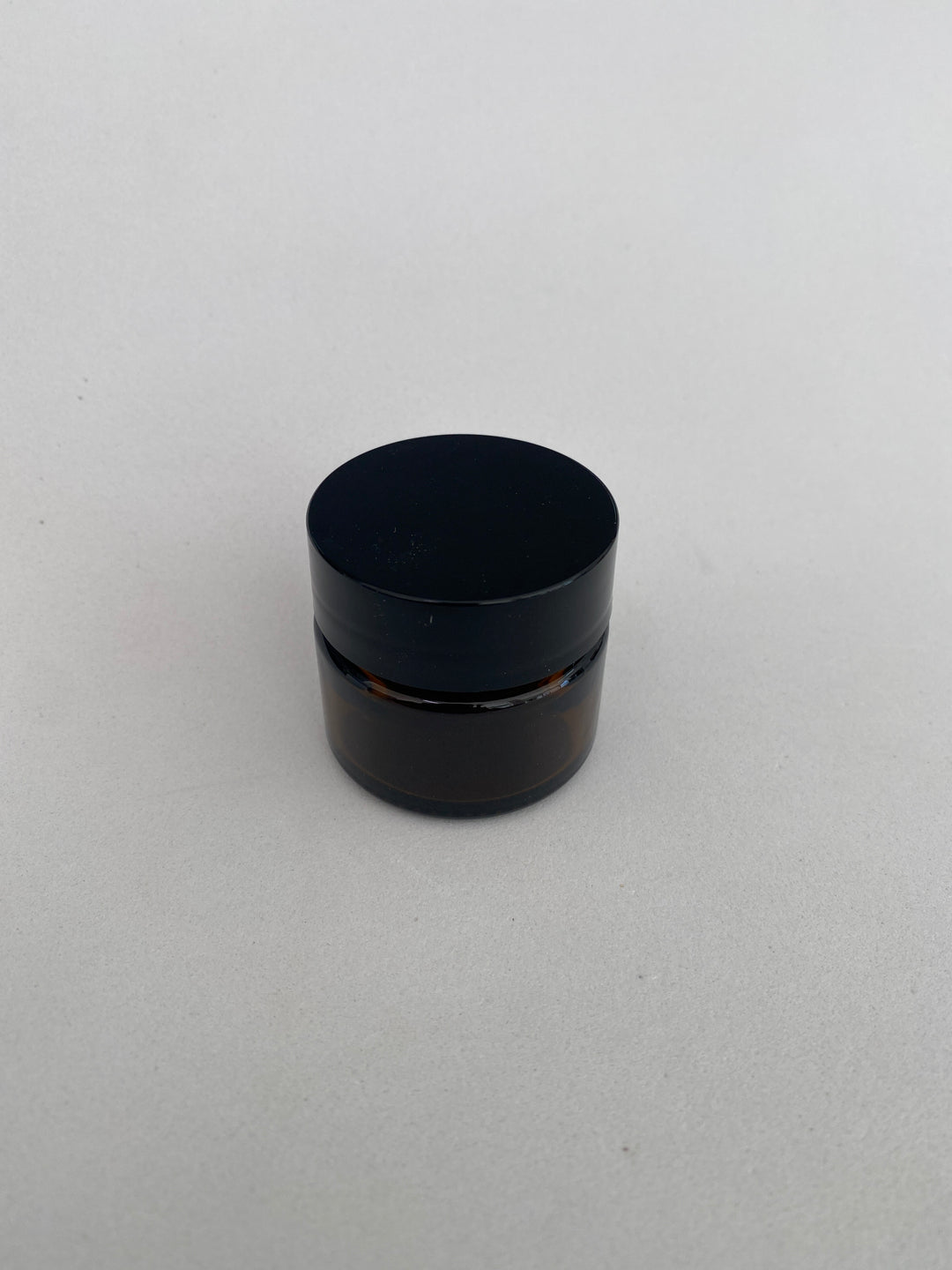 Boião em vidro ambar