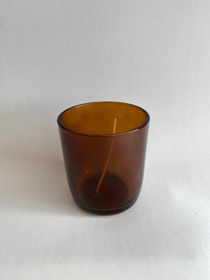 Boião de Vidro Âmbar para Velas - 280ml ***