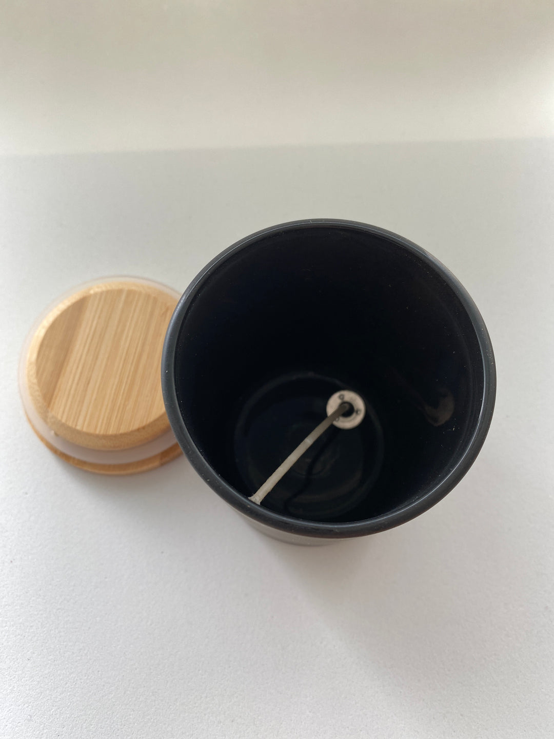 Boião de Vidro para Velas C/ Tampa Bambu ***