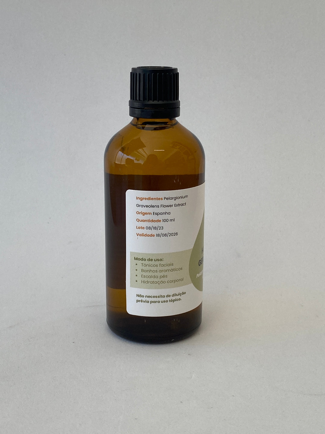 Hidrolato de Gerânio 100ml – Casa d'Aromaterapia