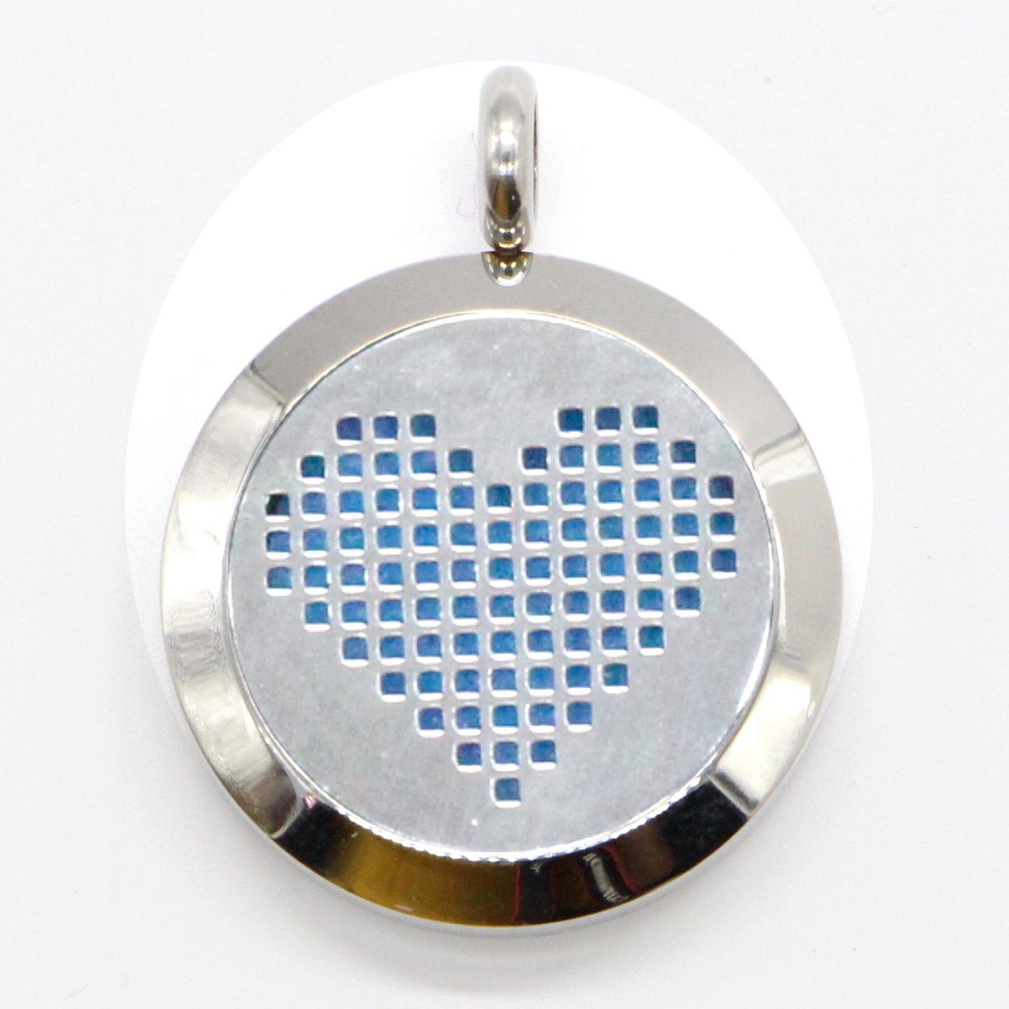 Collier Coeur 25mm (fil cuir)