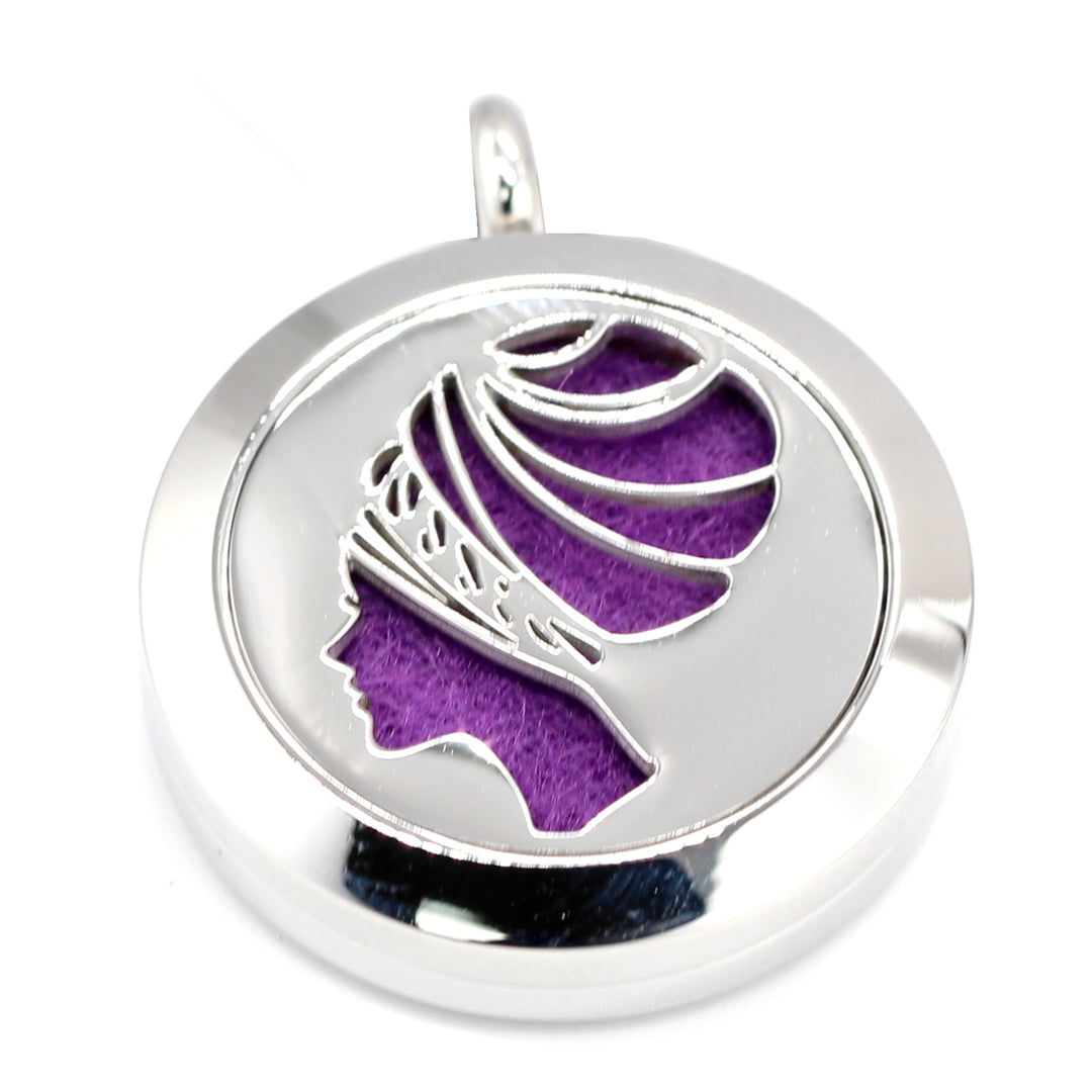 Colar Aromático para Óleos Essenciais | ÁFRICA (fio couro).