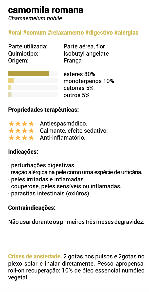 Roman Chamomile Essential Oil 5ml | Chamaemelum nobile