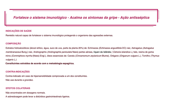 Suplemento natural - Sistema imunitário | Influvin ***