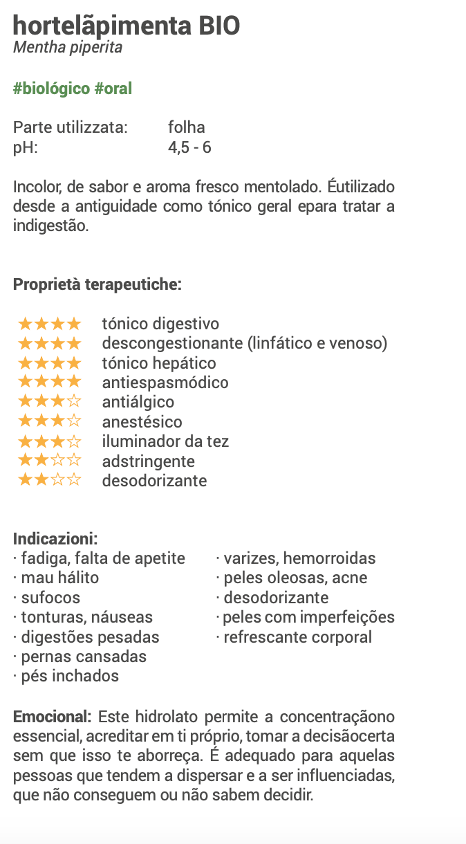 Peppermint Hydrolate 250ml 🌿 bio | oral