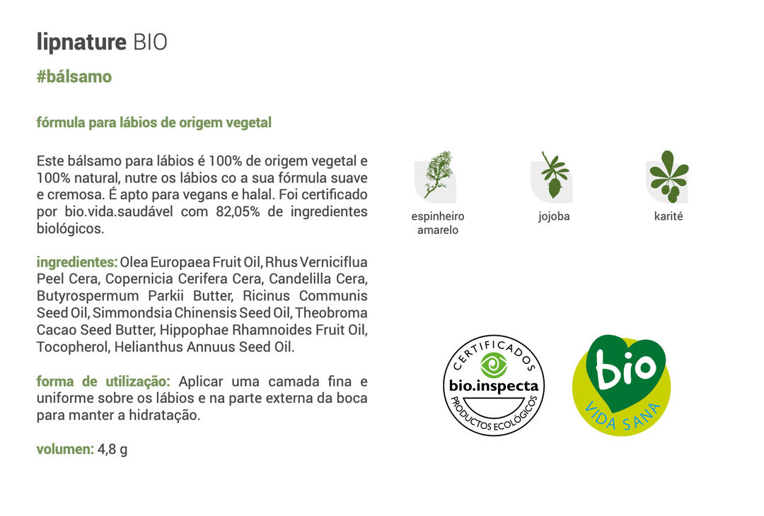 Solução Natural  |  Bálsamo Labial (lipnature) bio.