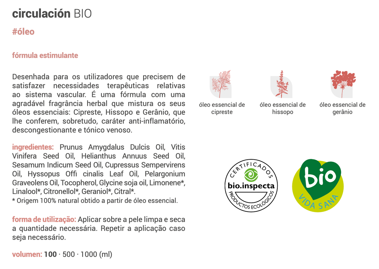 Formule Huile Circulation (bio) 100ml