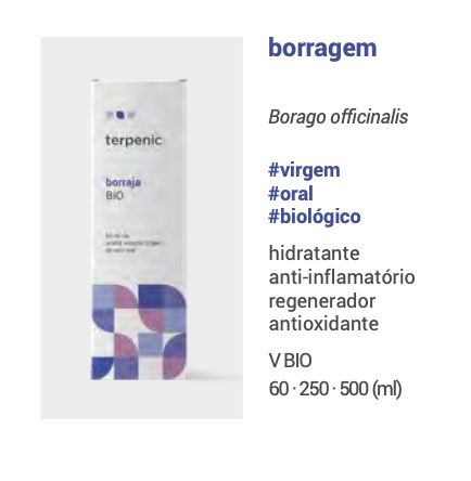 Óleo Vegetal Borragem | Borago officinalis | BIO | 50ml.