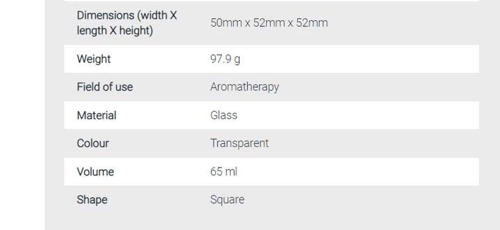 Frasco vidro para velas transparente quadrado (pavio incluído).