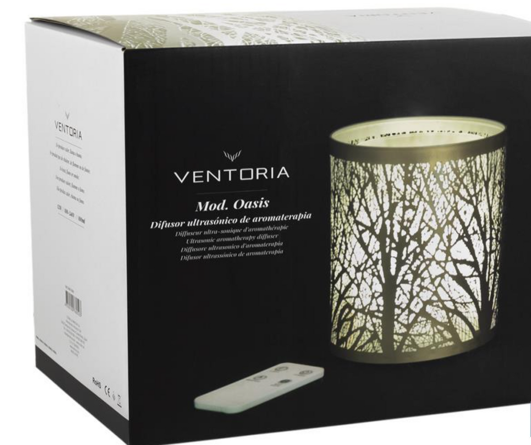 Difusor Ultrassónico para Óleos Essenciais | OÁSIS DOURADO %