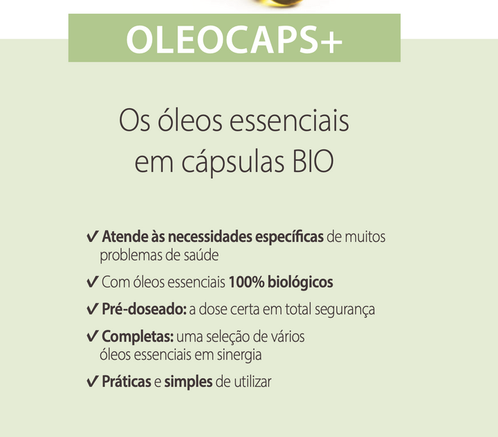 Cápsulas Óleos Essenciais bio |  Vias Respiratórias %