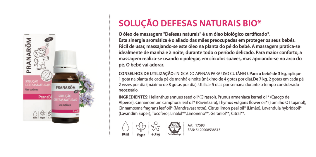Natural Defenses Solution 10ml (bio) for babies