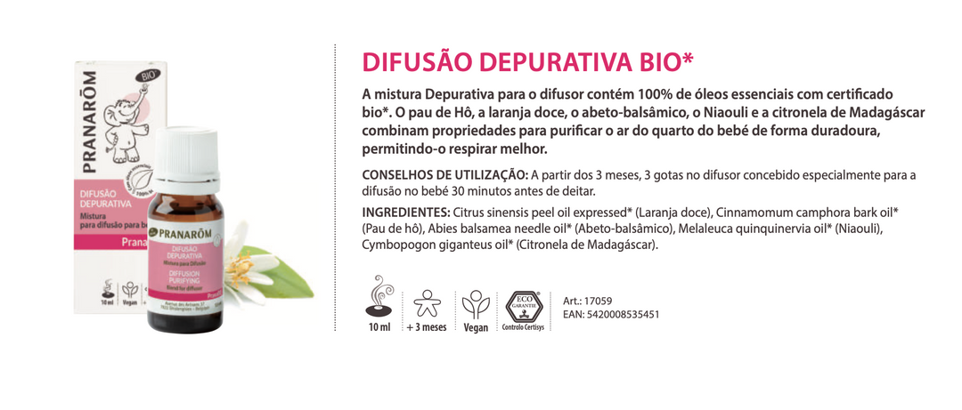 Pure Air Diffusion 10ml (bio) for babies