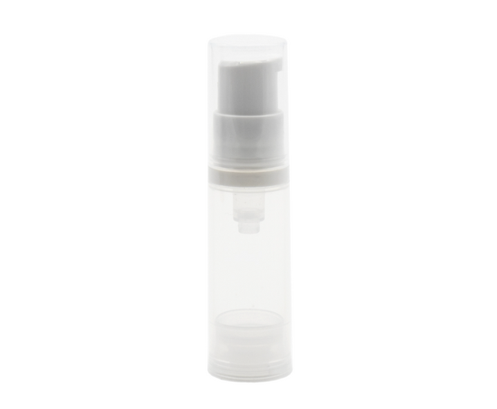 Frasco 5ml transparente com dispensador Airless (Pack 5)
