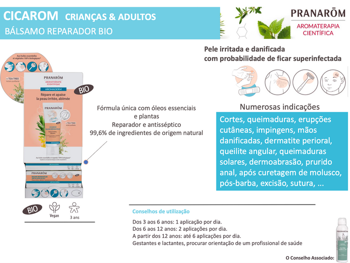 Bálsamo Reparador - Pele Irritada e Danificada (cicarom)