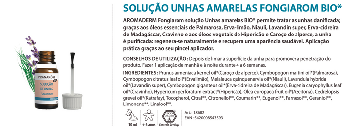 Verniz unhas amarelas | Fongiarom