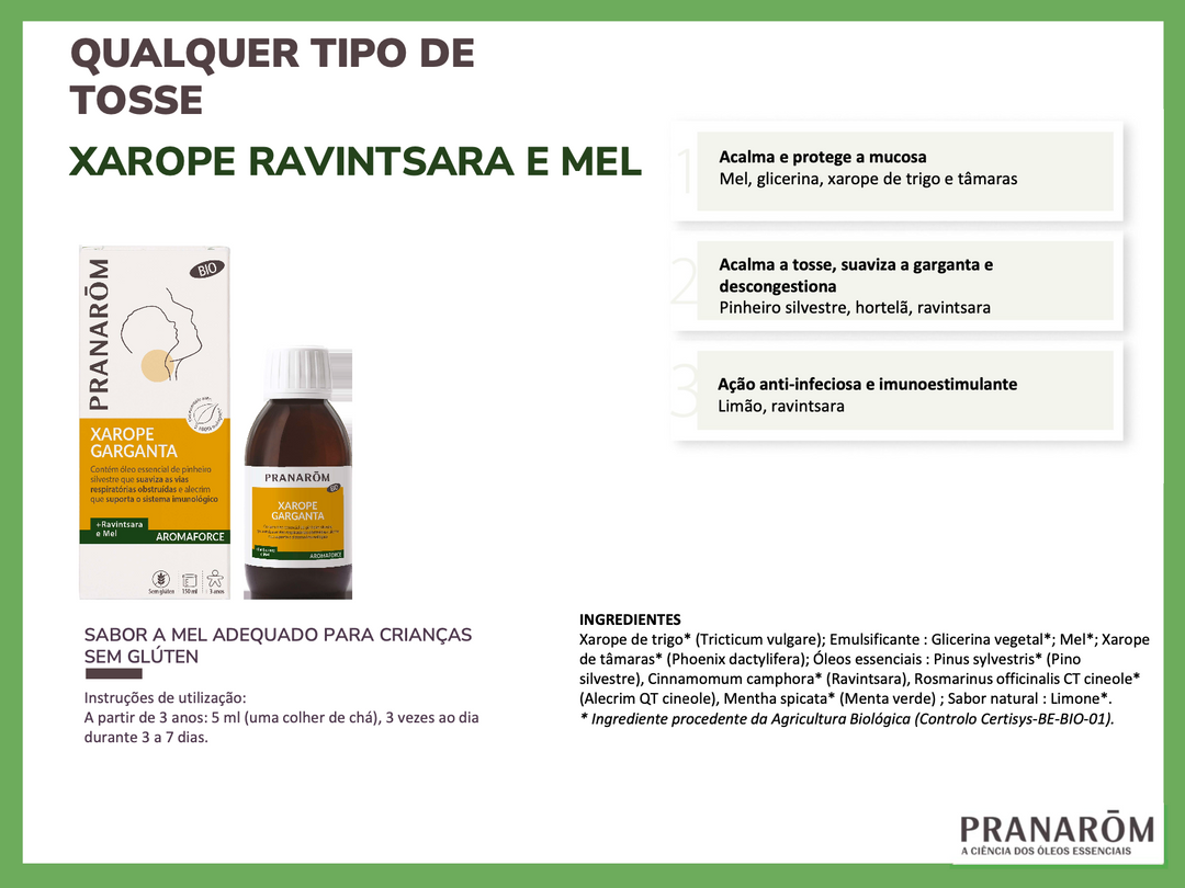 Xarope Ravintsara + Mel BIO.