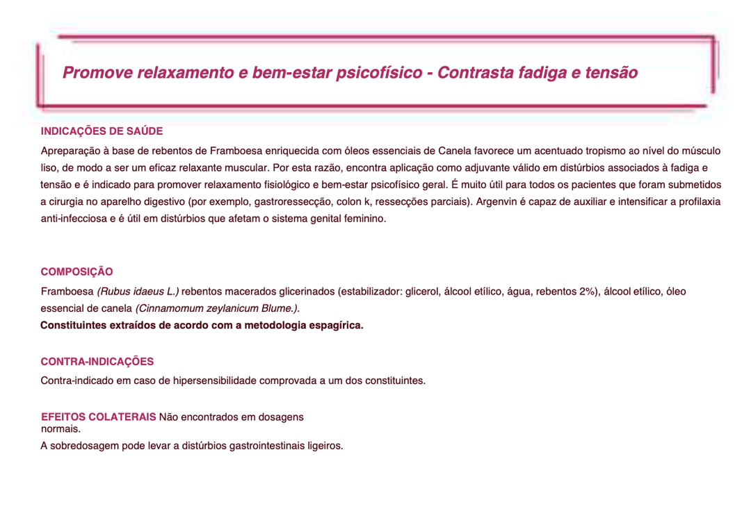 Suplemento Natural - Fadiga e Tensão | ARGENVIN 10ML ***