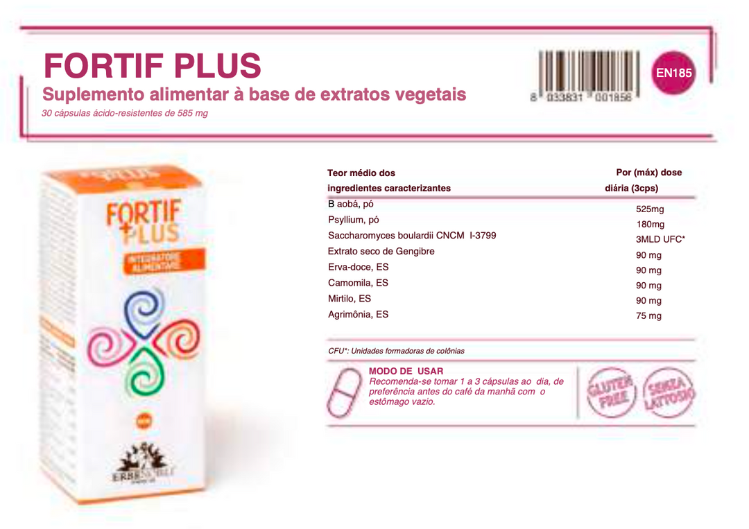 Suplemento Natural - Intestino Irregular | FORTIF PLUS