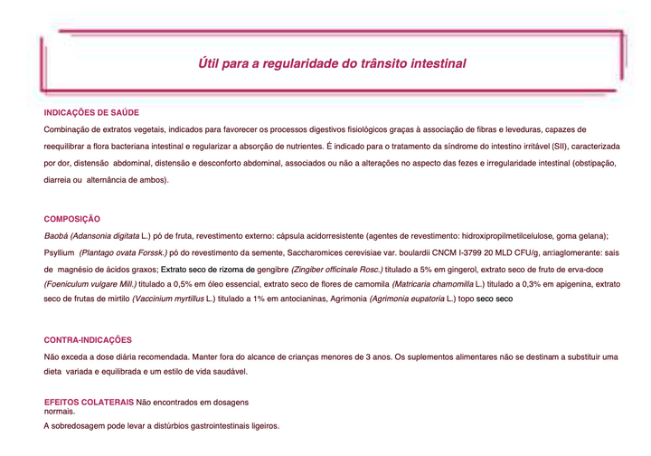 Suplemento Natural - Intestino Irregular | FORTIF PLUS