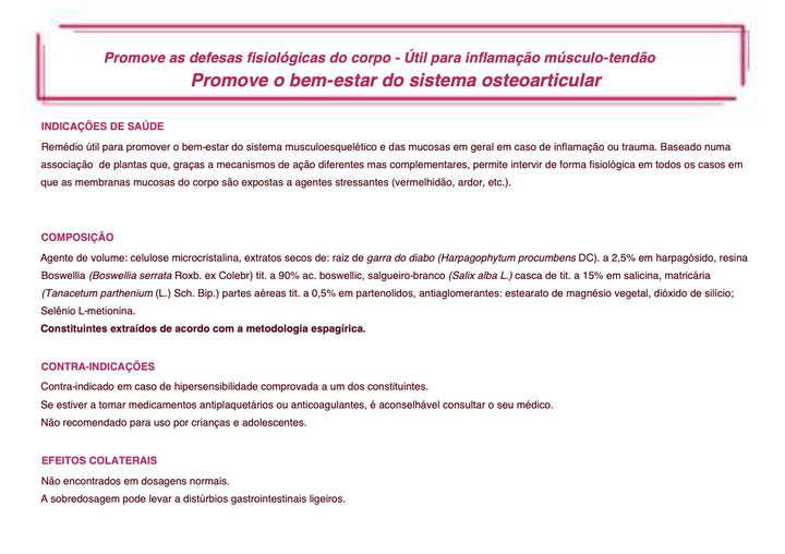 Suplemento Natural - Inflamação Muscular | INFIAVIN 60CPR