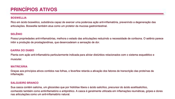 Suplemento Natural - Inflamação Muscular | INFIAVIN 60CPR