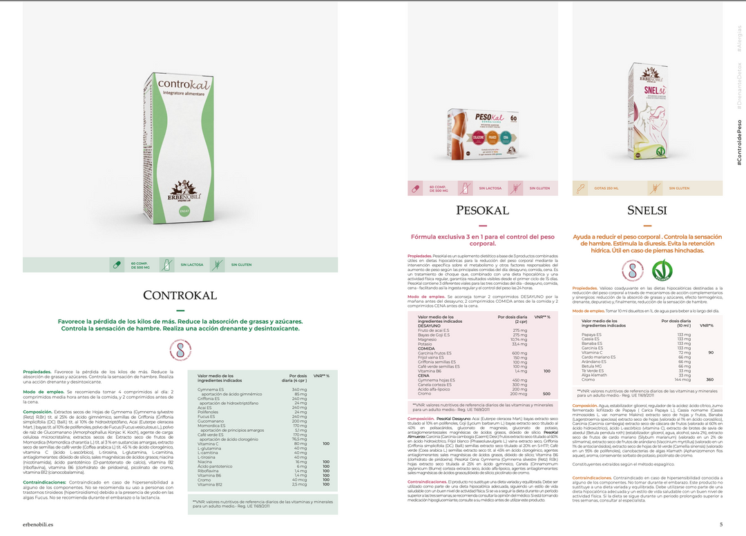 Suplemento Natural: Programa Controlo Peso | PESOKAL 60Cps