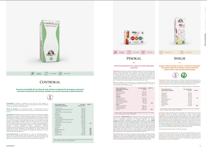 Suplemento Natural: Programa Controlo Peso | PESOKAL 60Cps