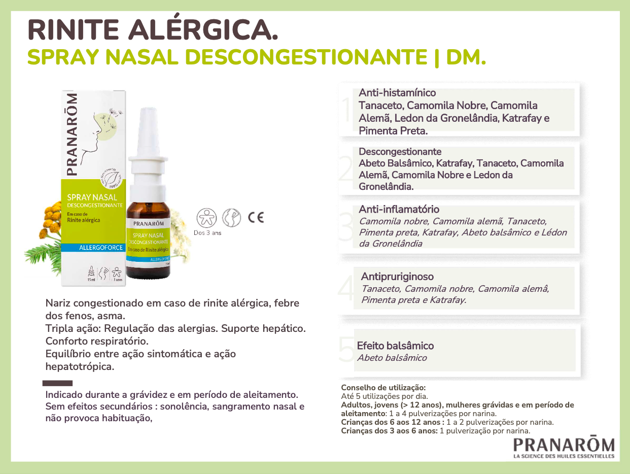Spray nasal alergias e rinite alérgica| Allergoforce