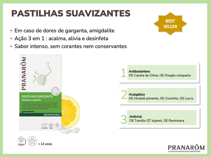 Pastilhas Suavizantes 21pasti. (bio) (Validade 12/25)