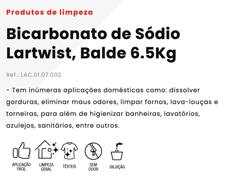 Bicarbonato de Sódio (limpezas) 1kg