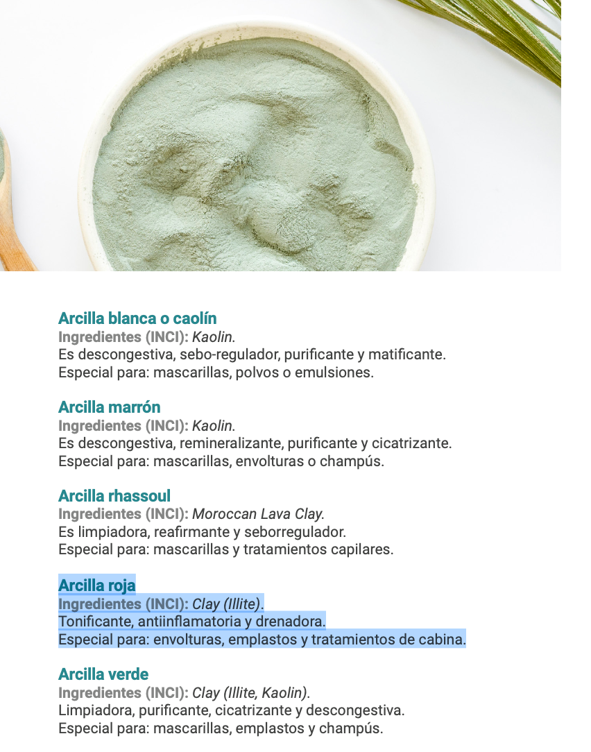 Argila vermelha 500gr