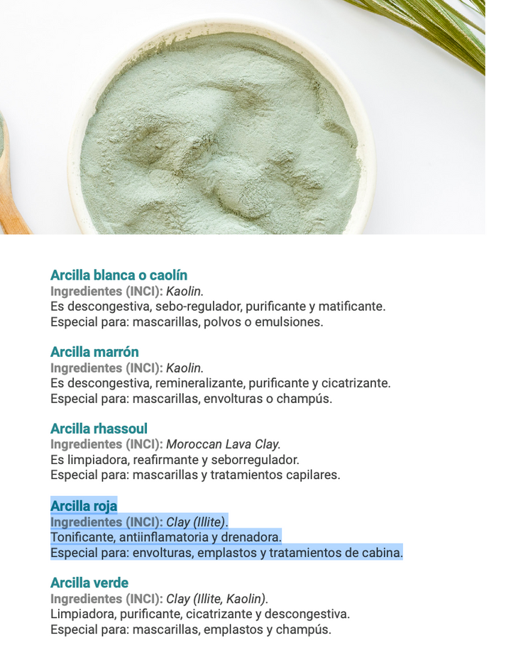 Argila vermelha 500gr