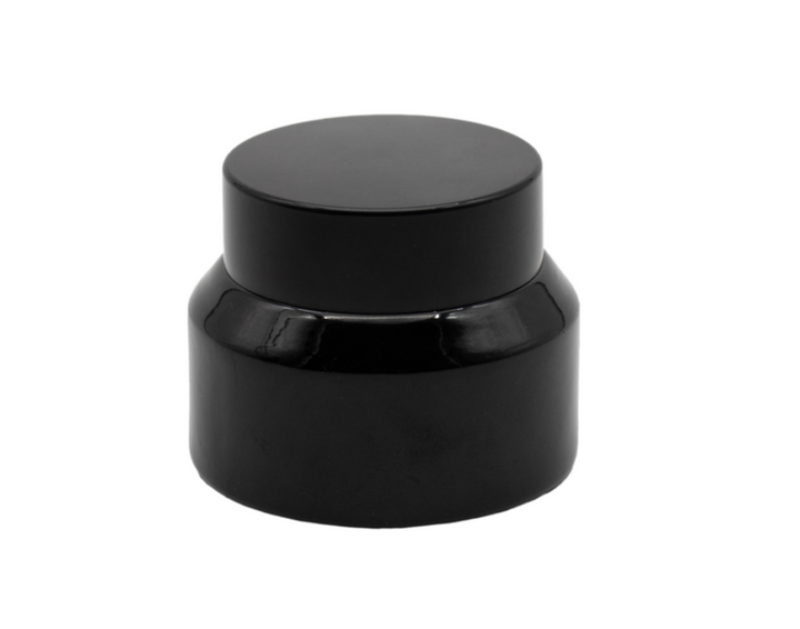 Boião de vidro preto 30ml.