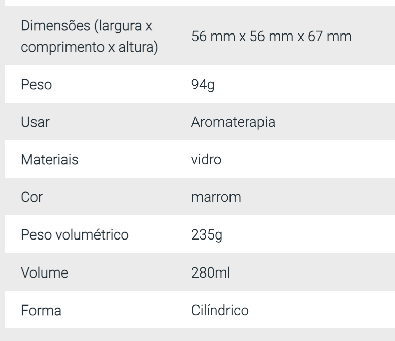 Boião de Vidro Âmbar para Velas - 280ml ***