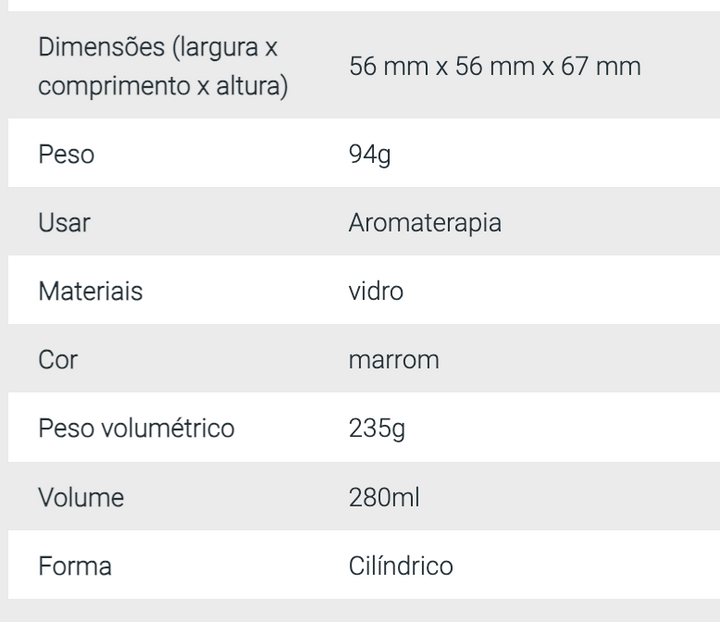 Boião de Vidro Âmbar para Velas - 280ml ***