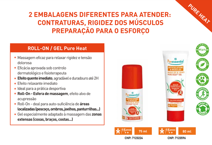 Articulações & Músculos PureHeat Roll-On 75ml %