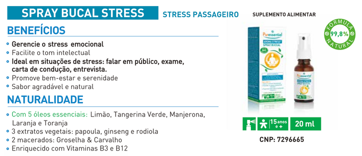 Spray Bucal Stress – 20ml (Validade 03/26)
