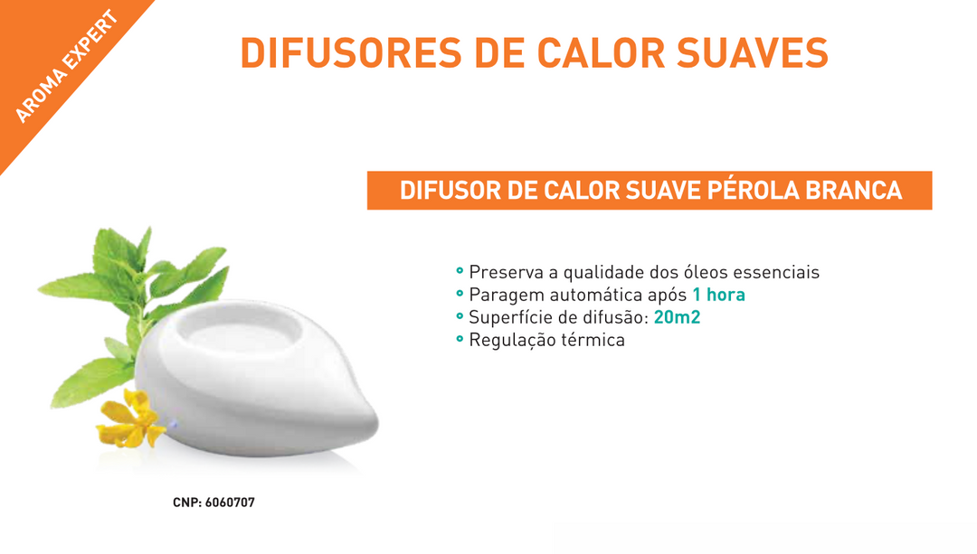 Difusor de Calor Suave Pérola Branca %
