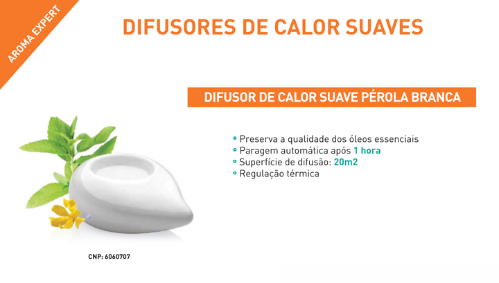 Difusor de Calor Suave Pérola Branca %