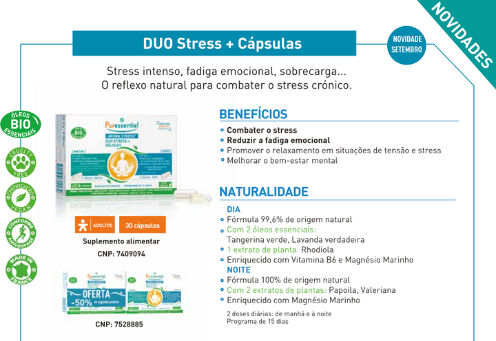 Cápsulas Duo Stress (dia+noite) (Validade 01/26)