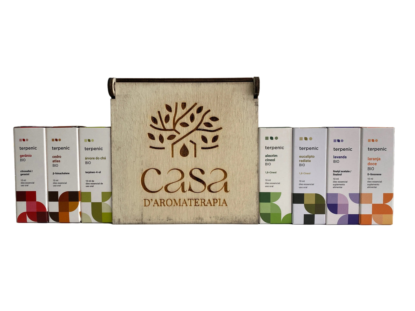 Kit 7 Óleos Essenciais + Caixa de Madeira (Curso 7 dias 7 óleos)