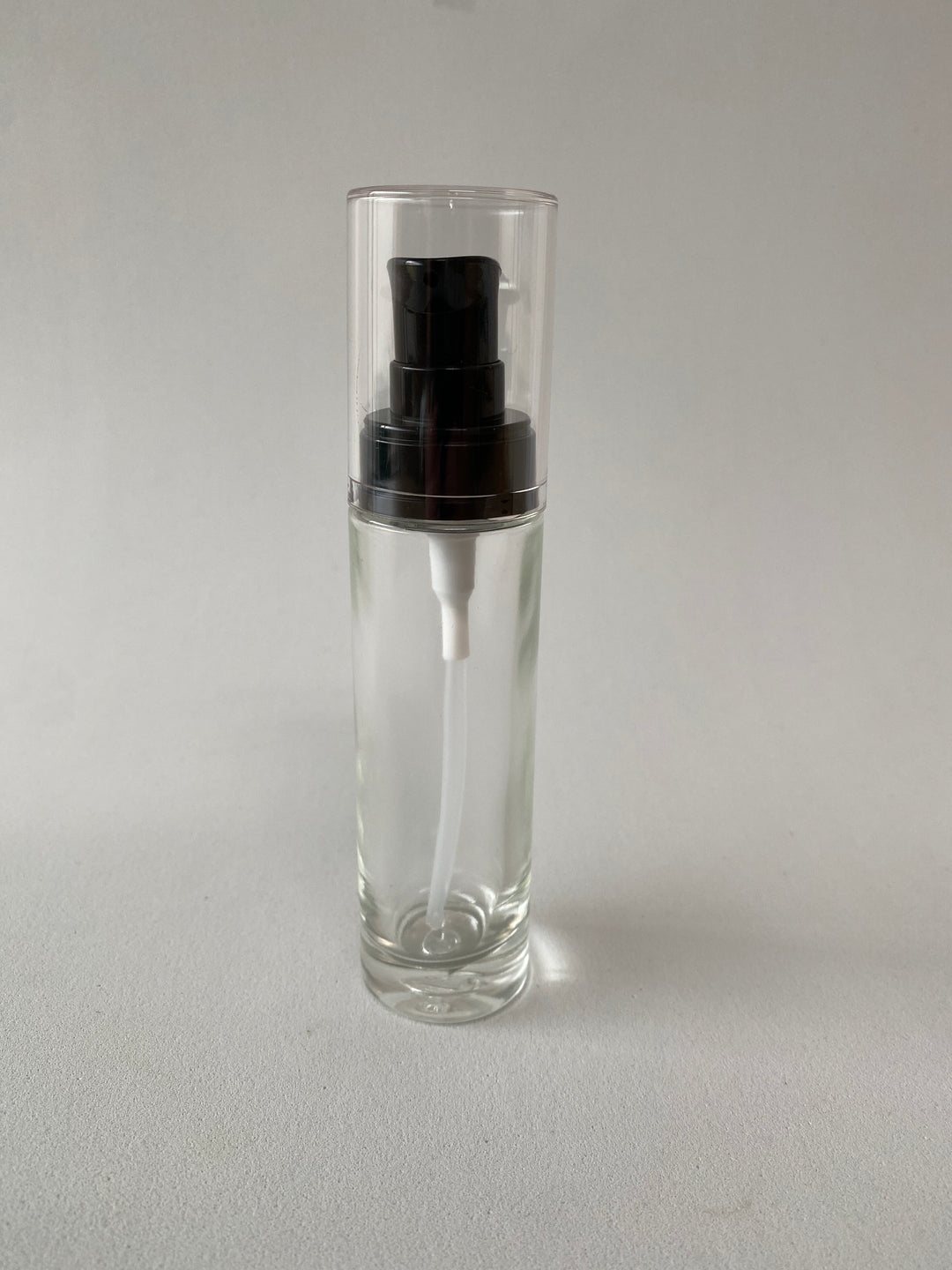 Frasco 30ml de Vidro Transparente com Bomba Doseadora.