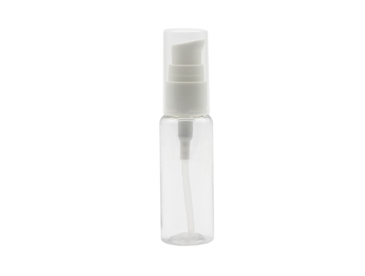 Frasco creme | Transparente e Branco 30ml.