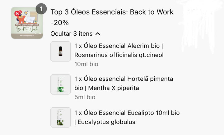 Top 3 Óleos Essenciais: Back to Work
