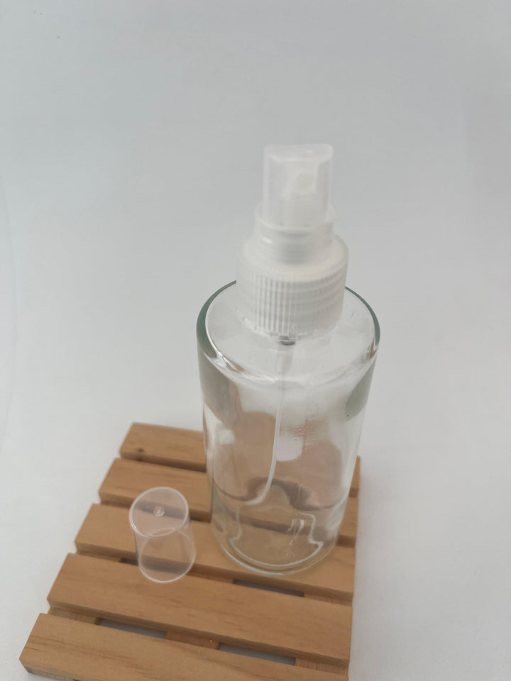 Frasco 125ml de Vidro Transparente com Bomba Spray .