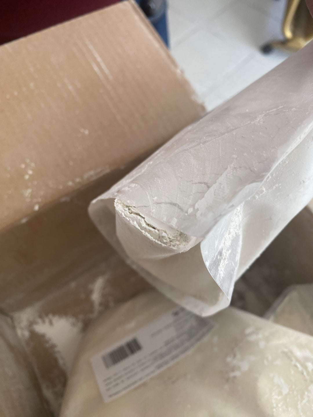 Argila Branca Superfina em Pó 1kg.